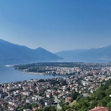 Panorama Mit Balkon & Seesicht Apartman Brione sopra Minusio