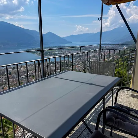 Apartman Panorama Mit Balkon & Seesicht Brione sopra Minusio