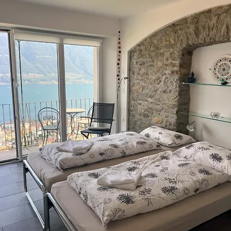 Panorama Mit Balkon & Seesicht Brione sopra Minusio