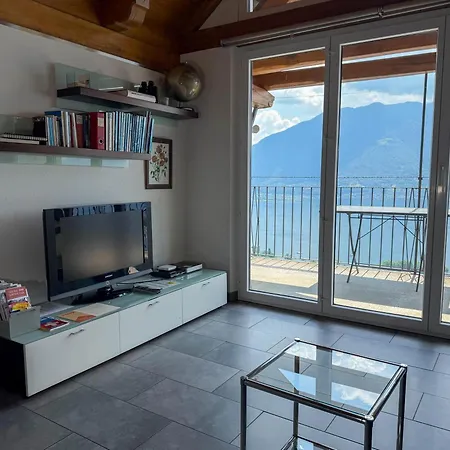Panorama Mit Balkon & Seesicht Brione sopra Minusio